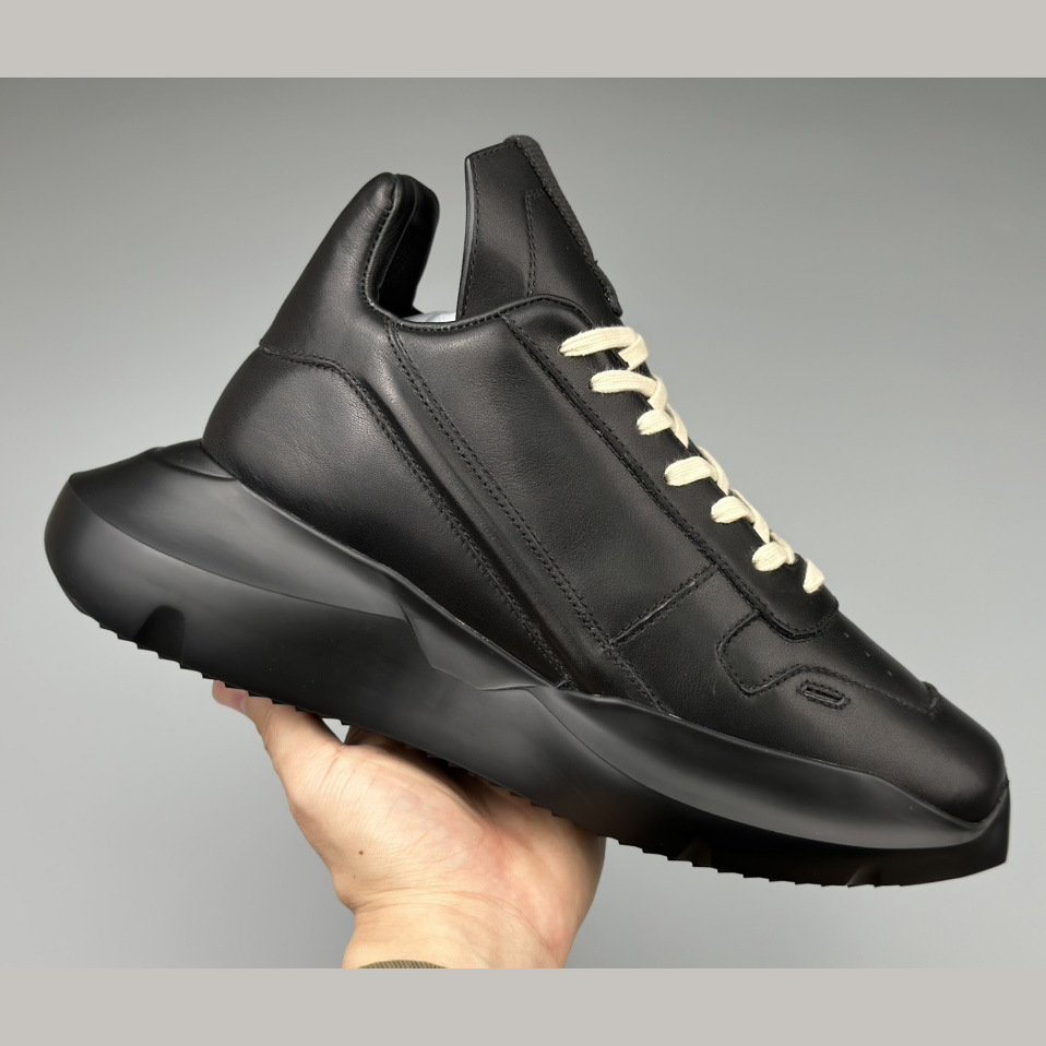 Rick Owens Geth Leather Sneakers - 