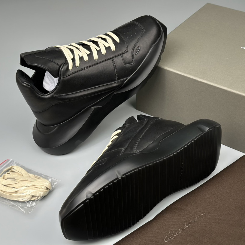 Rick Owens Geth Leather Sneakers - 