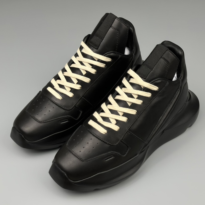 Rick Owens Geth Leather Sneakers - 