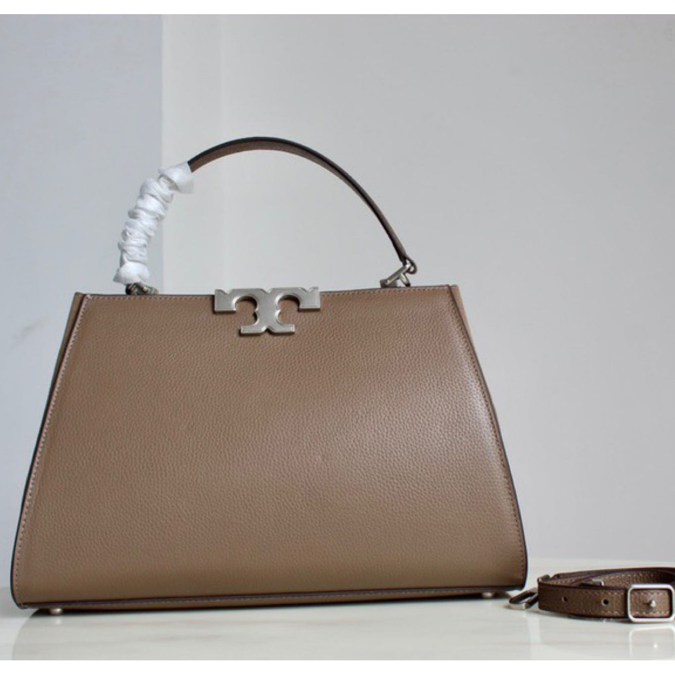 ToryBurch Eleanor Pebbled Satchel   32-2.8-21cm - DesignerGu