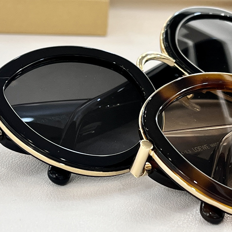 Loewe Metal Daisy Sunglasses In Acetate In Metal - 