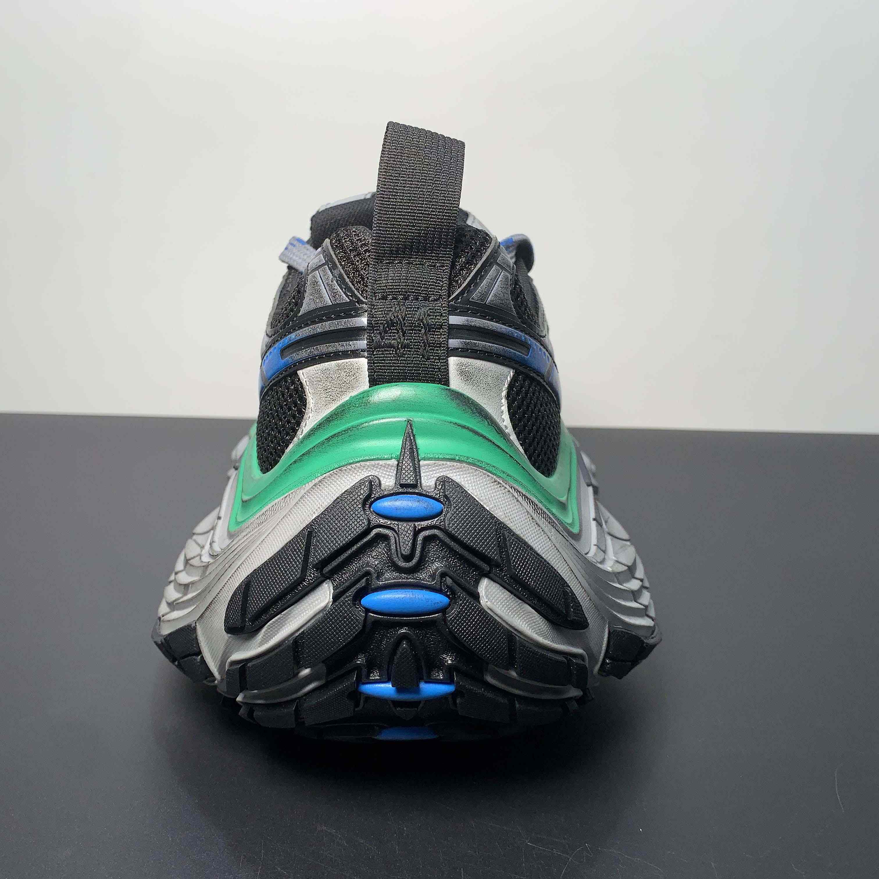 Balenciaga 10XL Sneaker in Black/Grey/Blue/Green - 