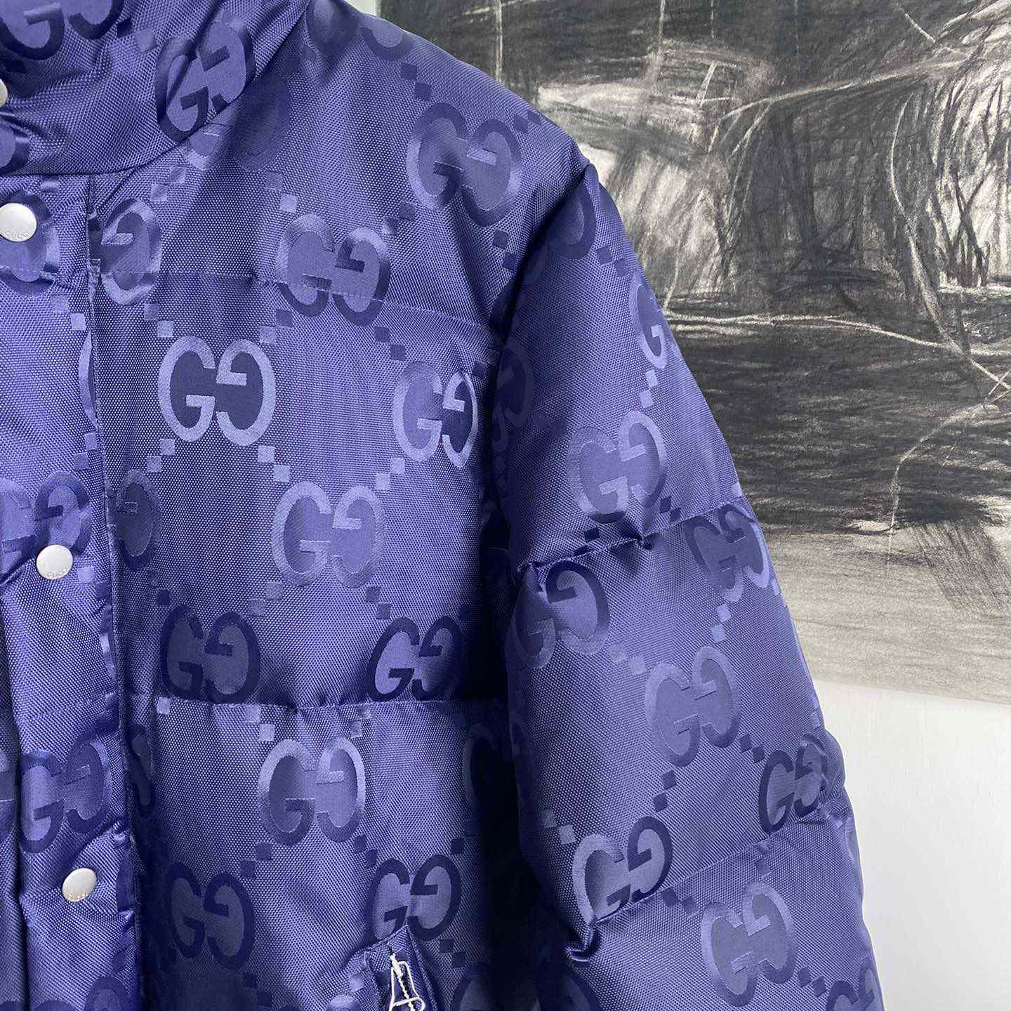 Gucci Jumbo GG Canvas Down Jacket - 