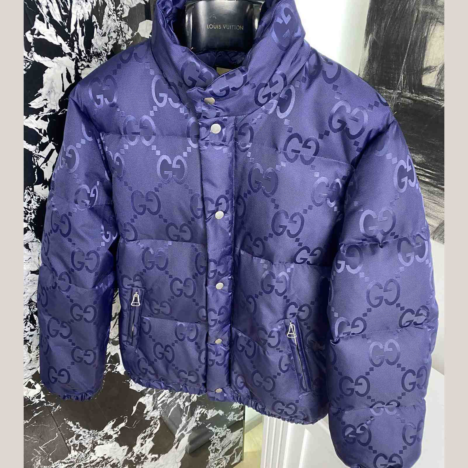 Gucci Jumbo GG Canvas Down Jacket - 