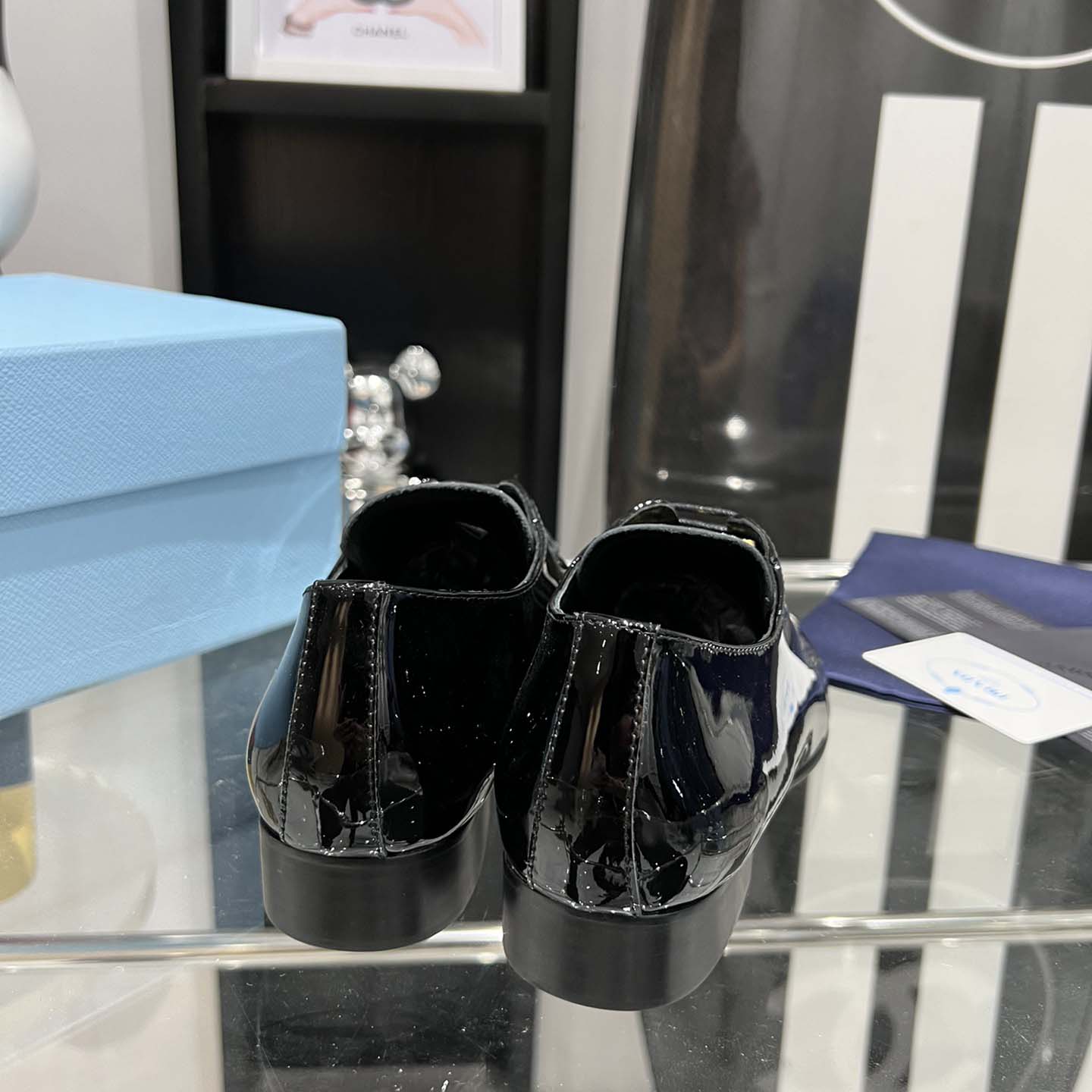 Prada Patent Leather Lace-up Shoes - 