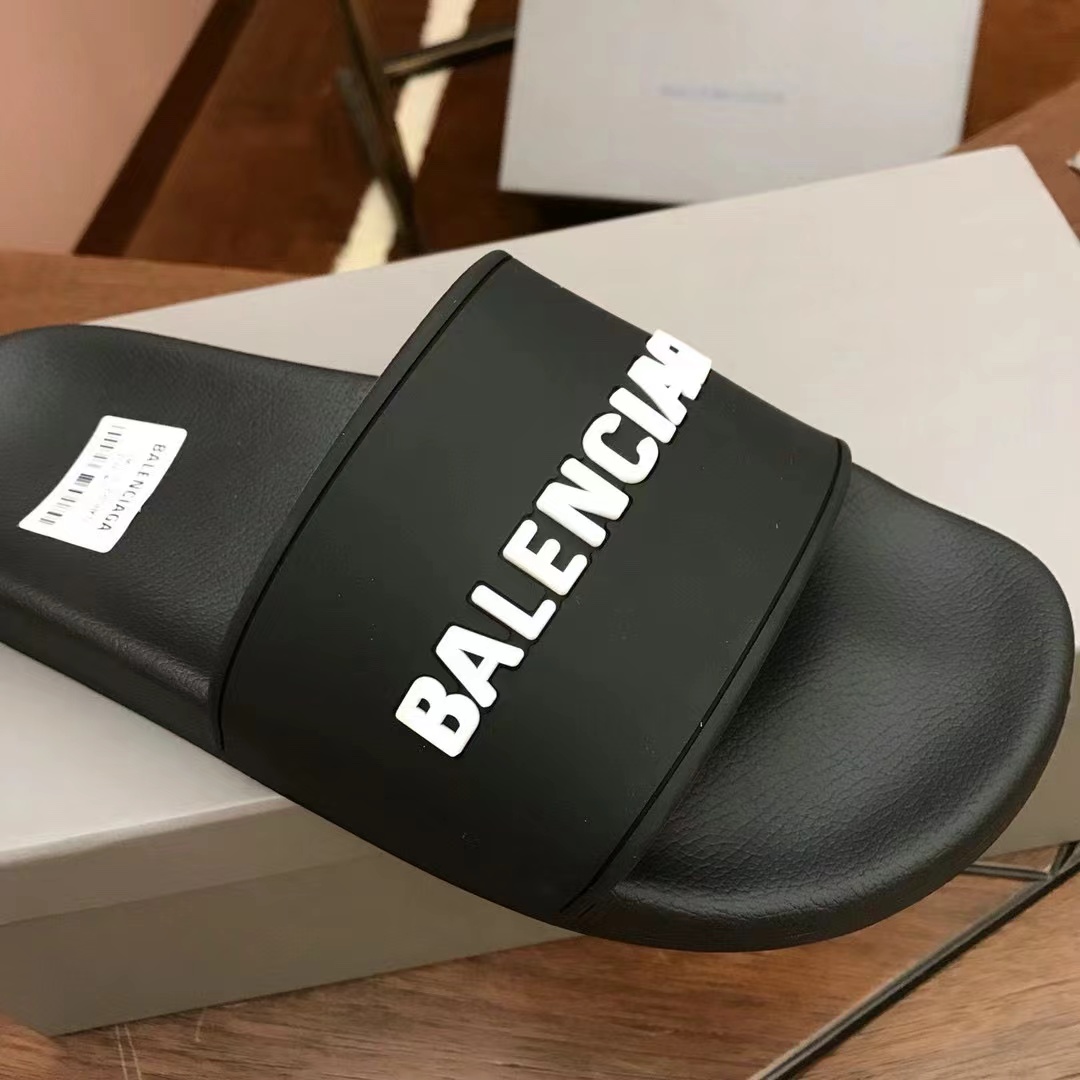 Balenciaga Logo Slide Sandal - 