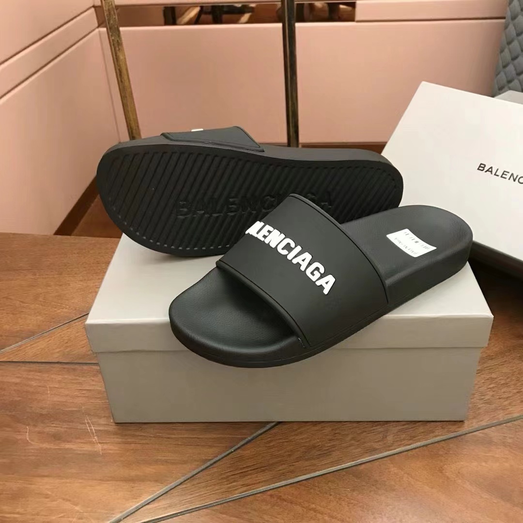 Balenciaga Logo Slide Sandal - 