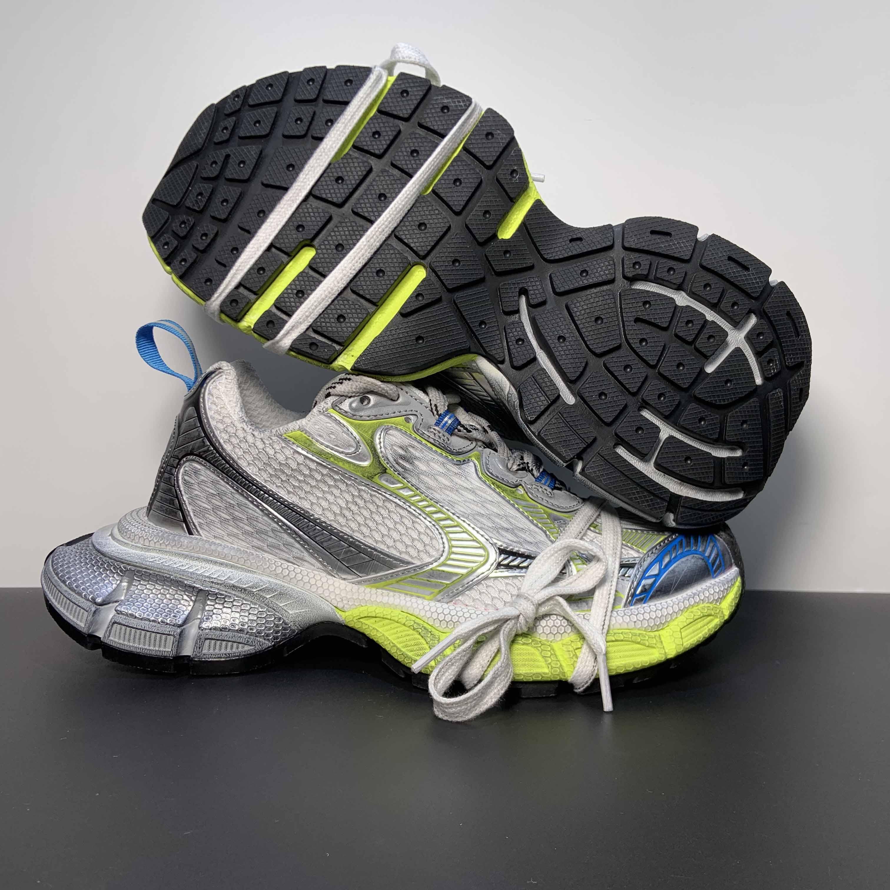 Balenciaga 3XL Sneaker In White/Yellow And Blue - 