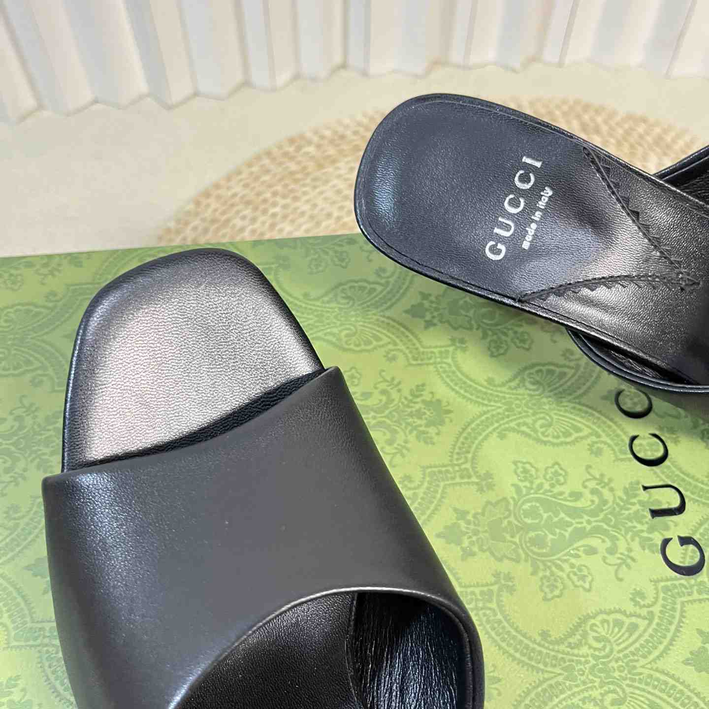 Gucci Women's Interlocking G Heel Sandal - 