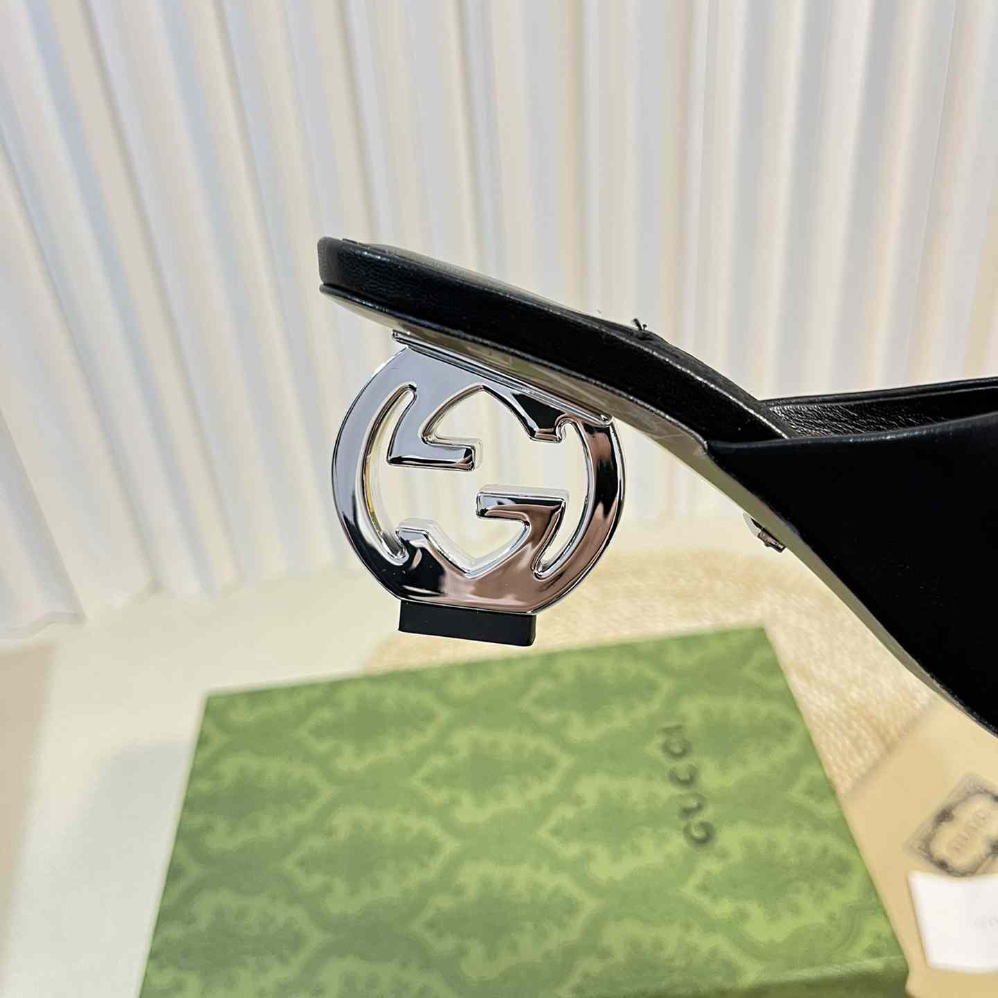 Gucci Women's Interlocking G Heel Sandal - 