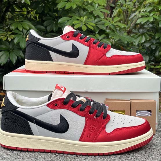 Trophy Room x Air Jordan 1 Low OG Sneaker   FN0432-100  - 