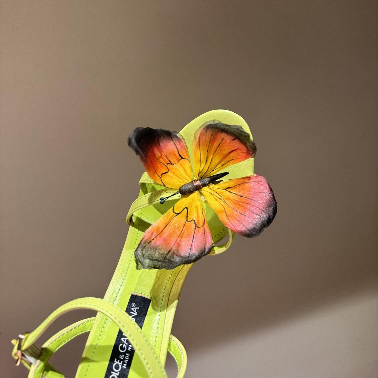 Dolce & Gabbana Butterfly Appliqué Sandals - 