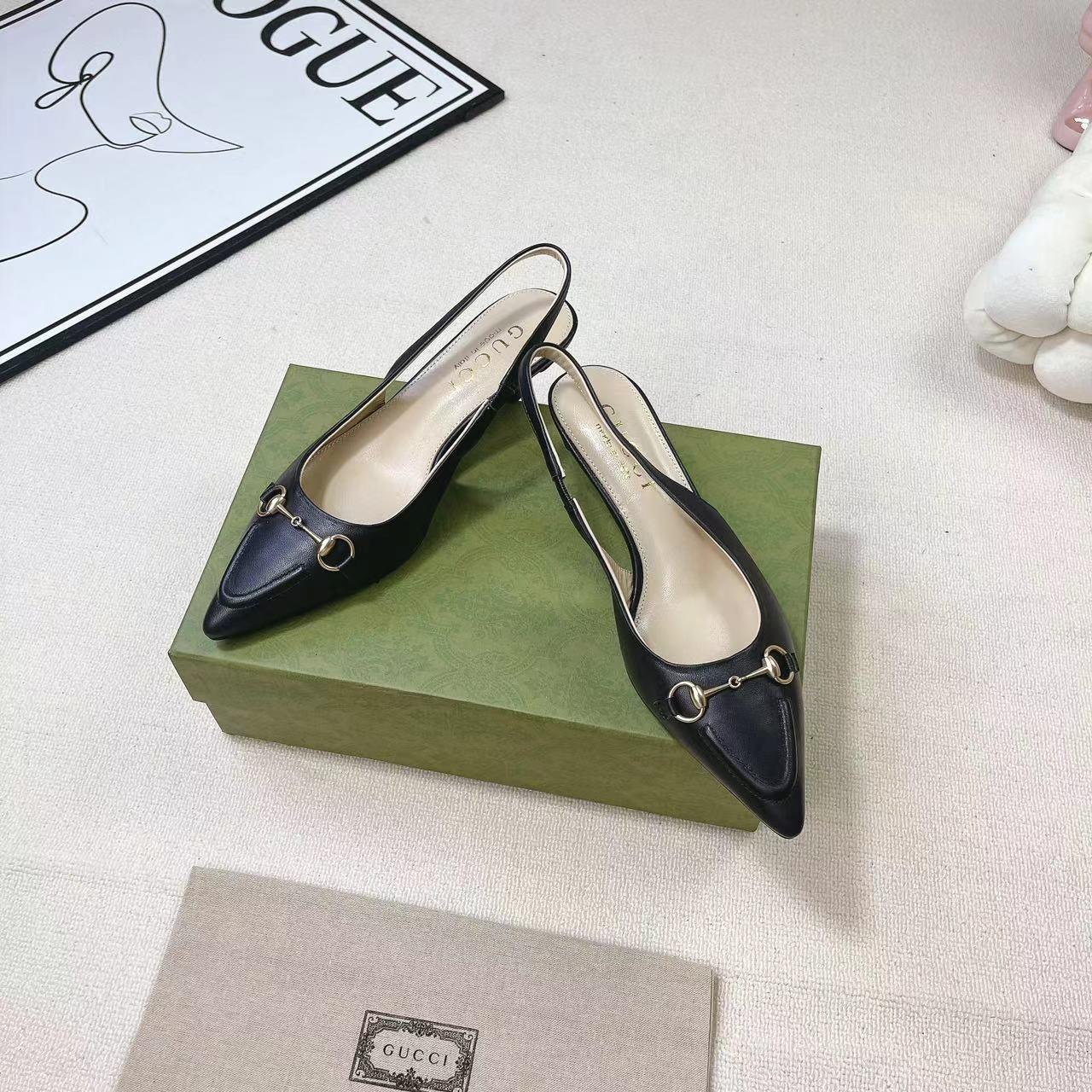 Gucci Women's Horsebit Slingback Pump - 