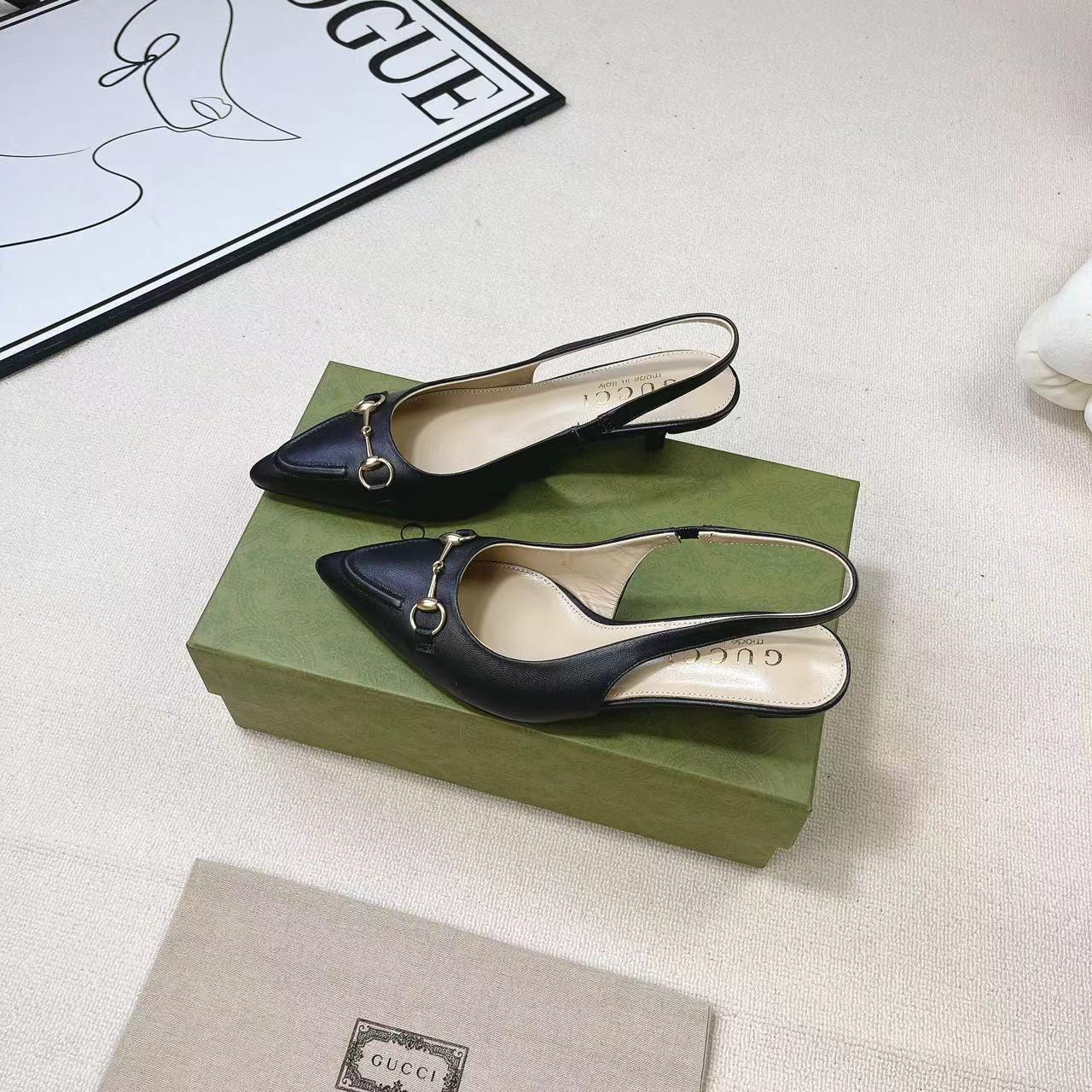 Gucci Women's Horsebit Slingback Pump - 