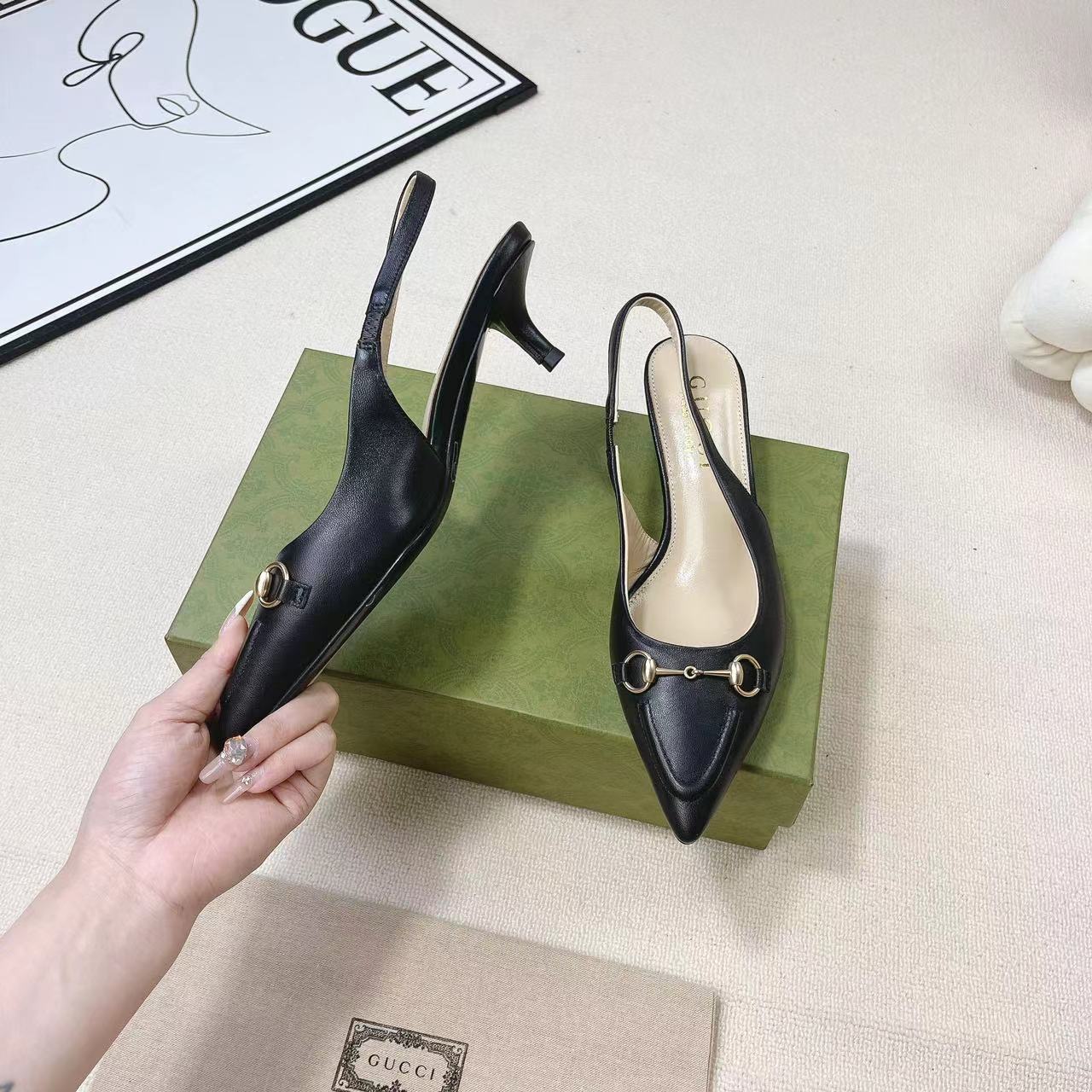 Gucci Women's Horsebit Slingback Pump - 