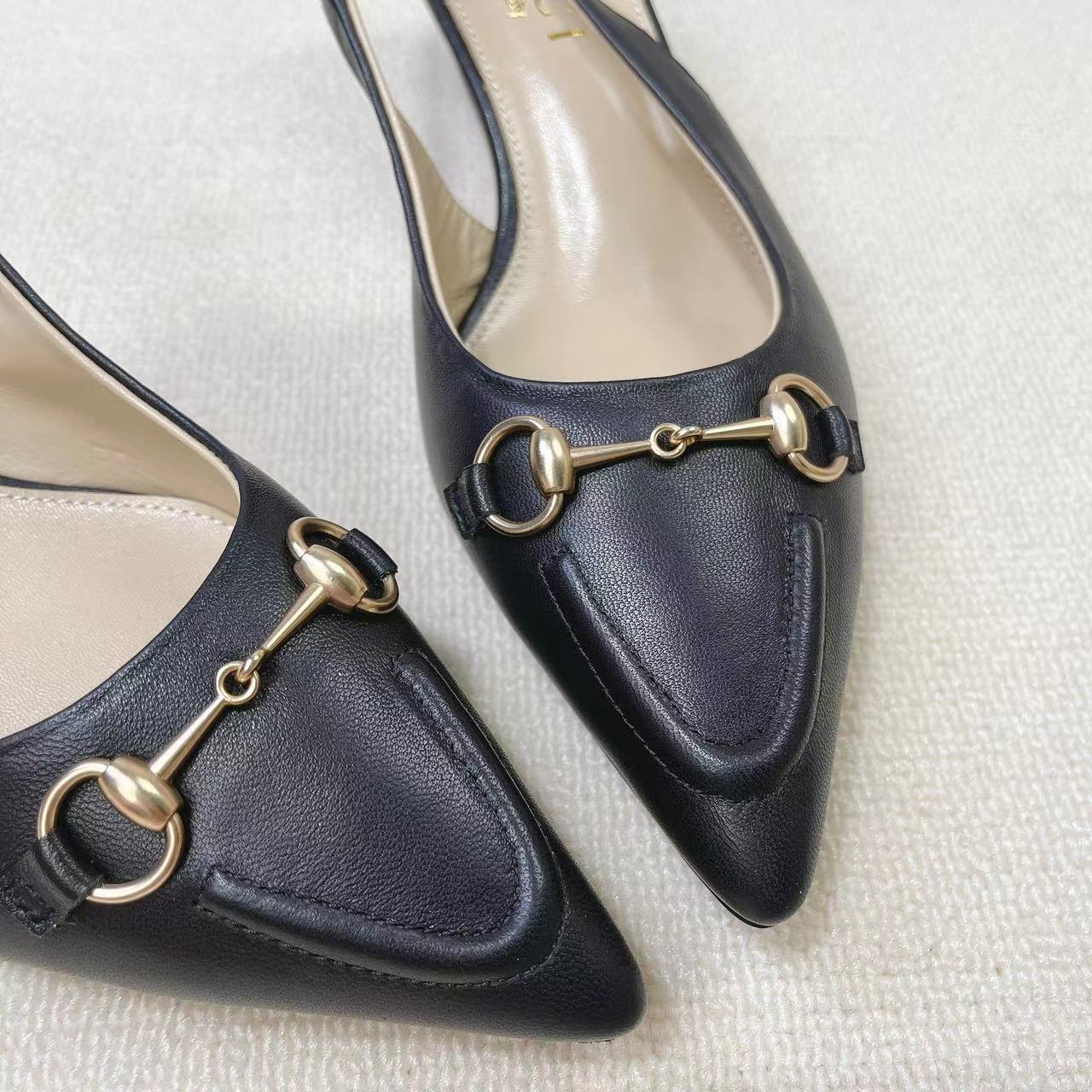 Gucci Women's Horsebit Slingback Pump - 
