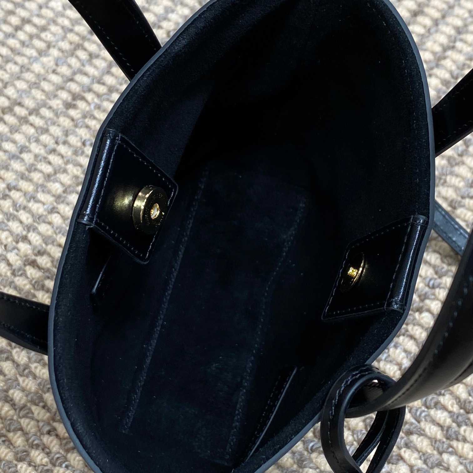 Saint Laurent Mini Toy Shopping Saint Laurent In Box Leather - 