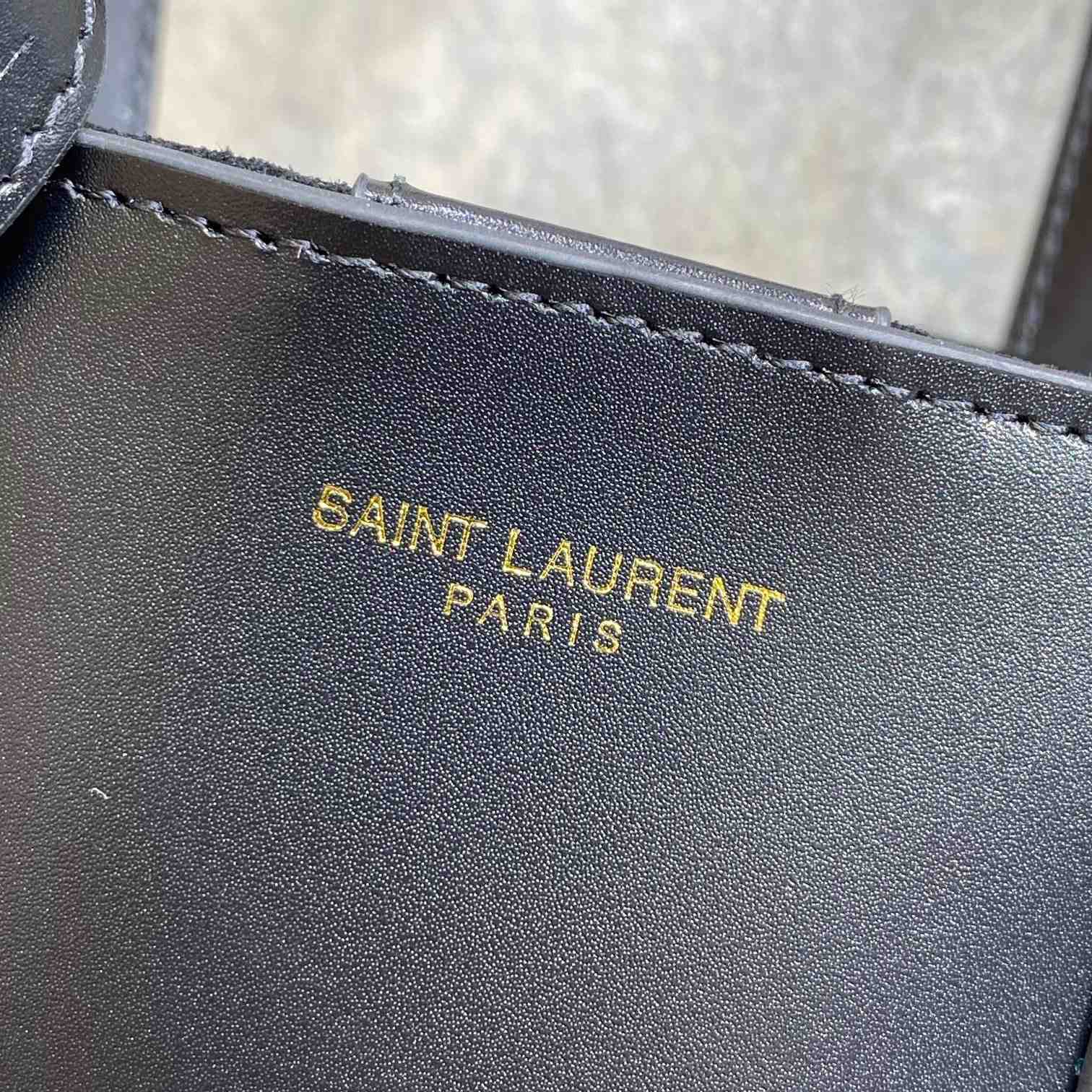 Saint Laurent Mini Toy Shopping Saint Laurent In Box Leather - 
