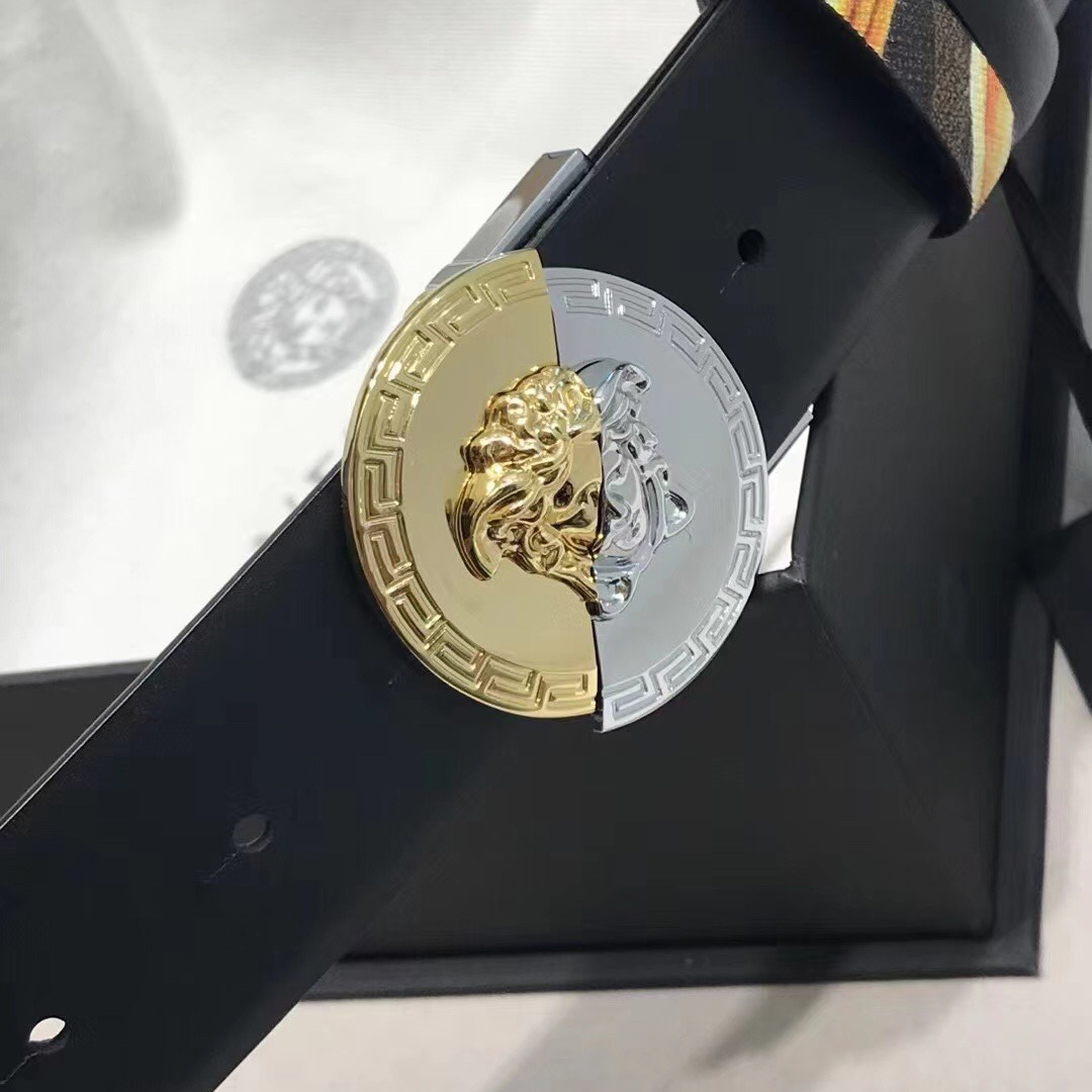 Versace Leather Belt   35mm - 