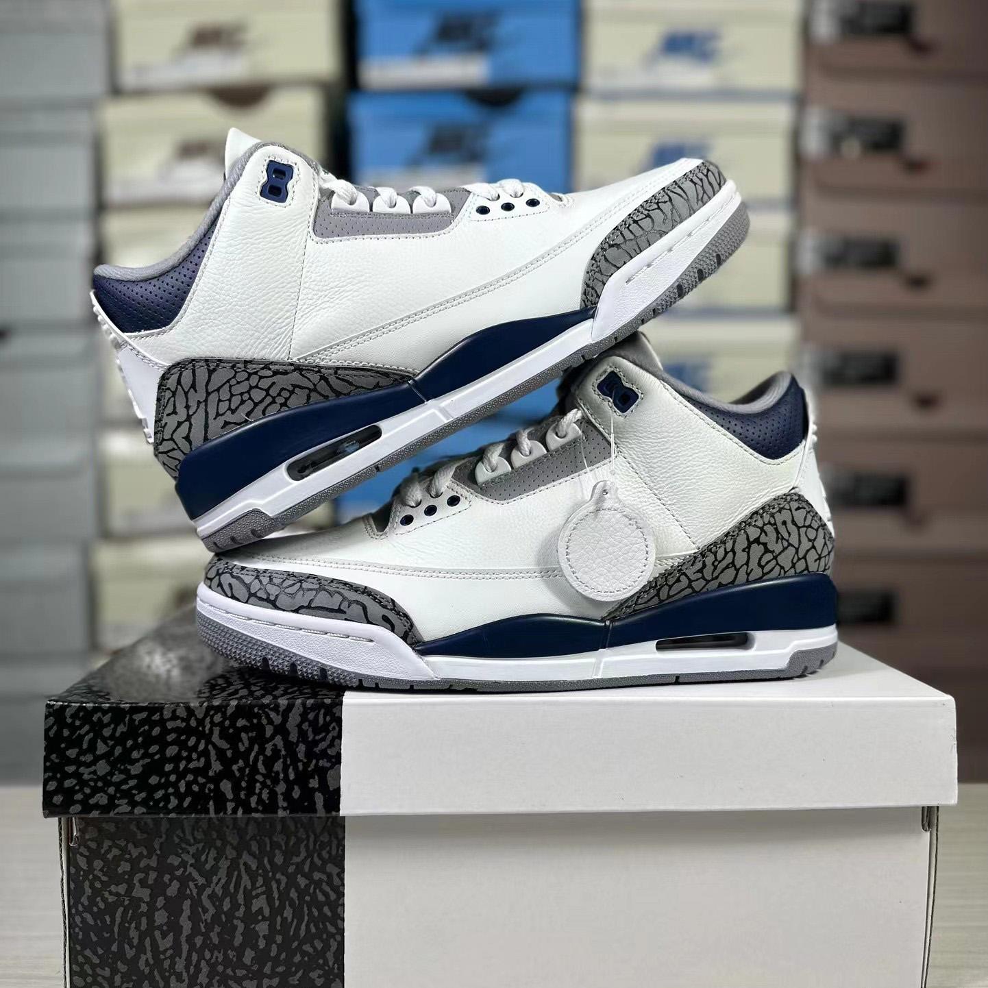 Jordan air jordan 3 "midnight navy"Basketball Shoes      ct8532-140  - 