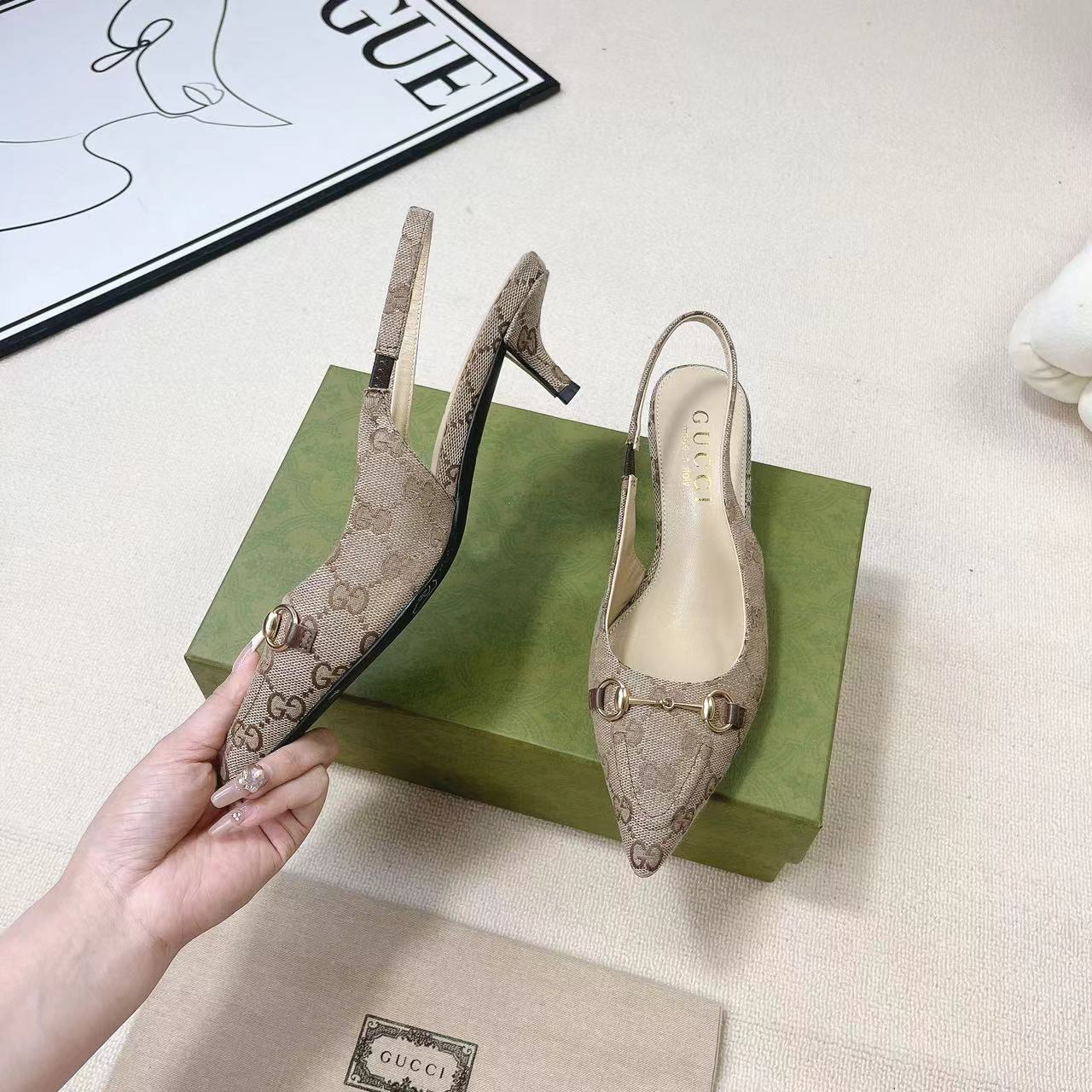 Gucci Women's Horsebit Slingback Pump - 