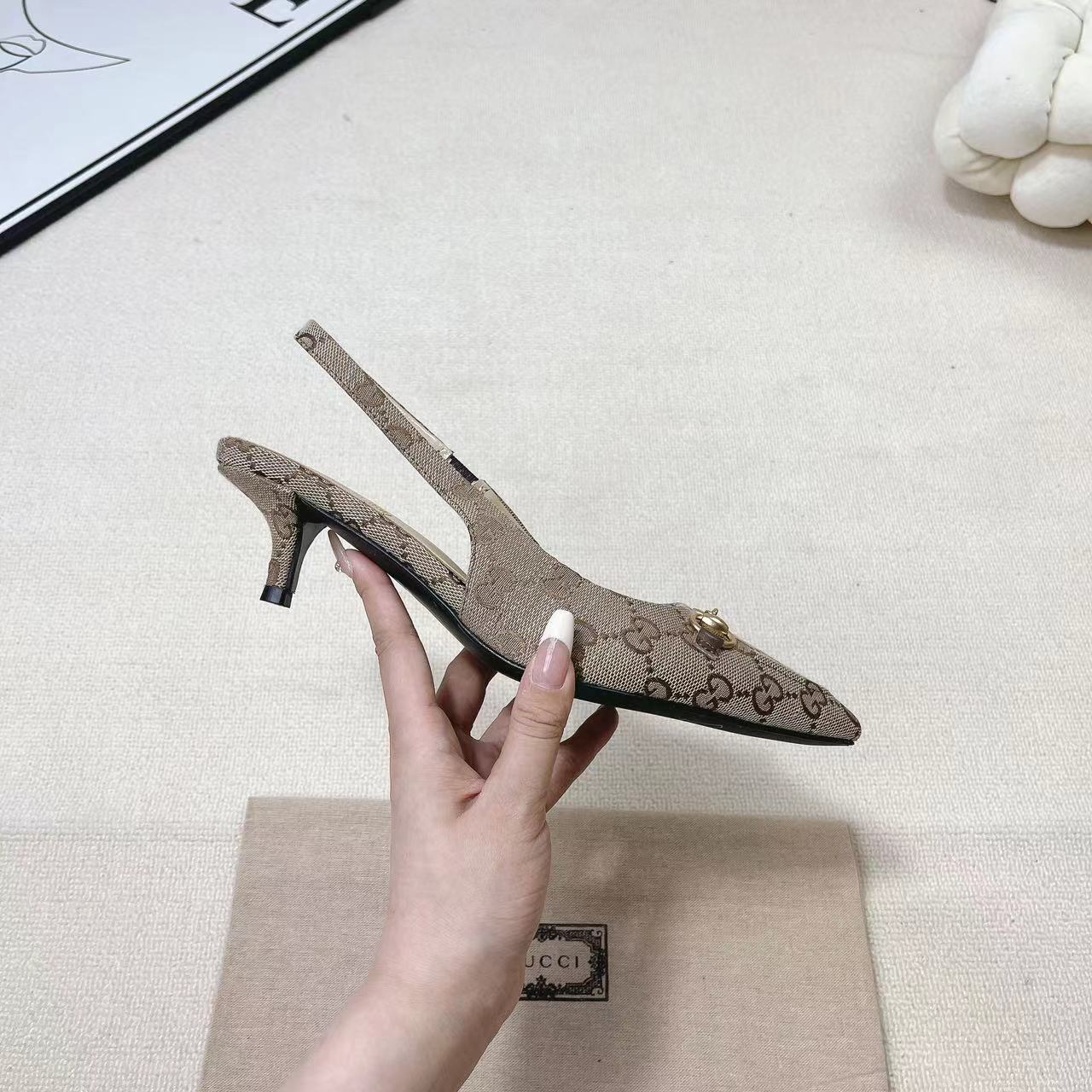 Gucci Women's Horsebit Slingback Pump - 