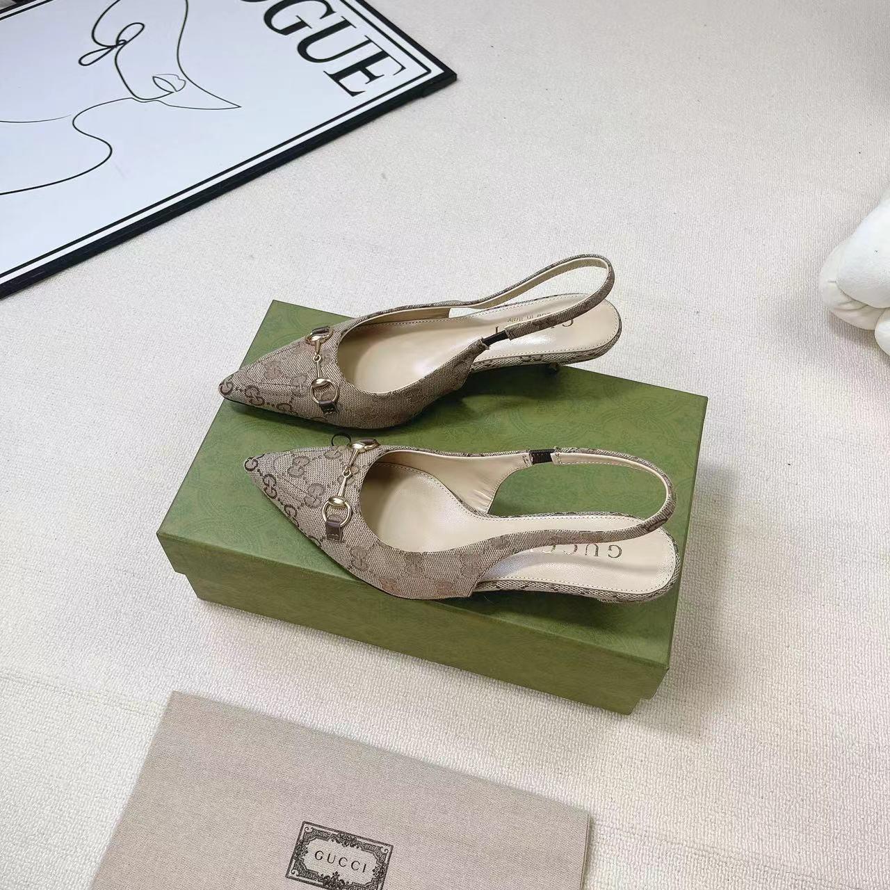 Gucci Women's Horsebit Slingback Pump - 