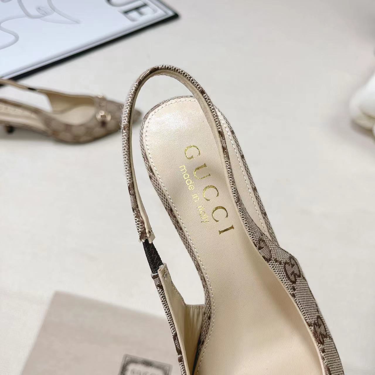 Gucci Women's Horsebit Slingback Pump - 