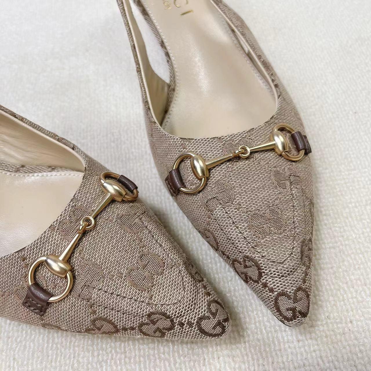 Gucci Women's Horsebit Slingback Pump - 