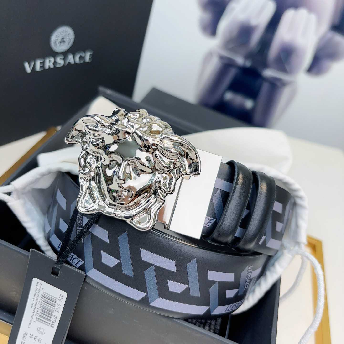 Versace Reversible Leather Belt    40mm - 