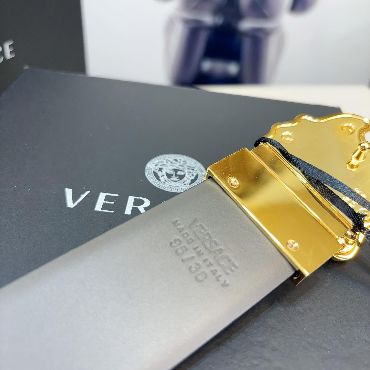 Versace Leather Belt   40mm - 