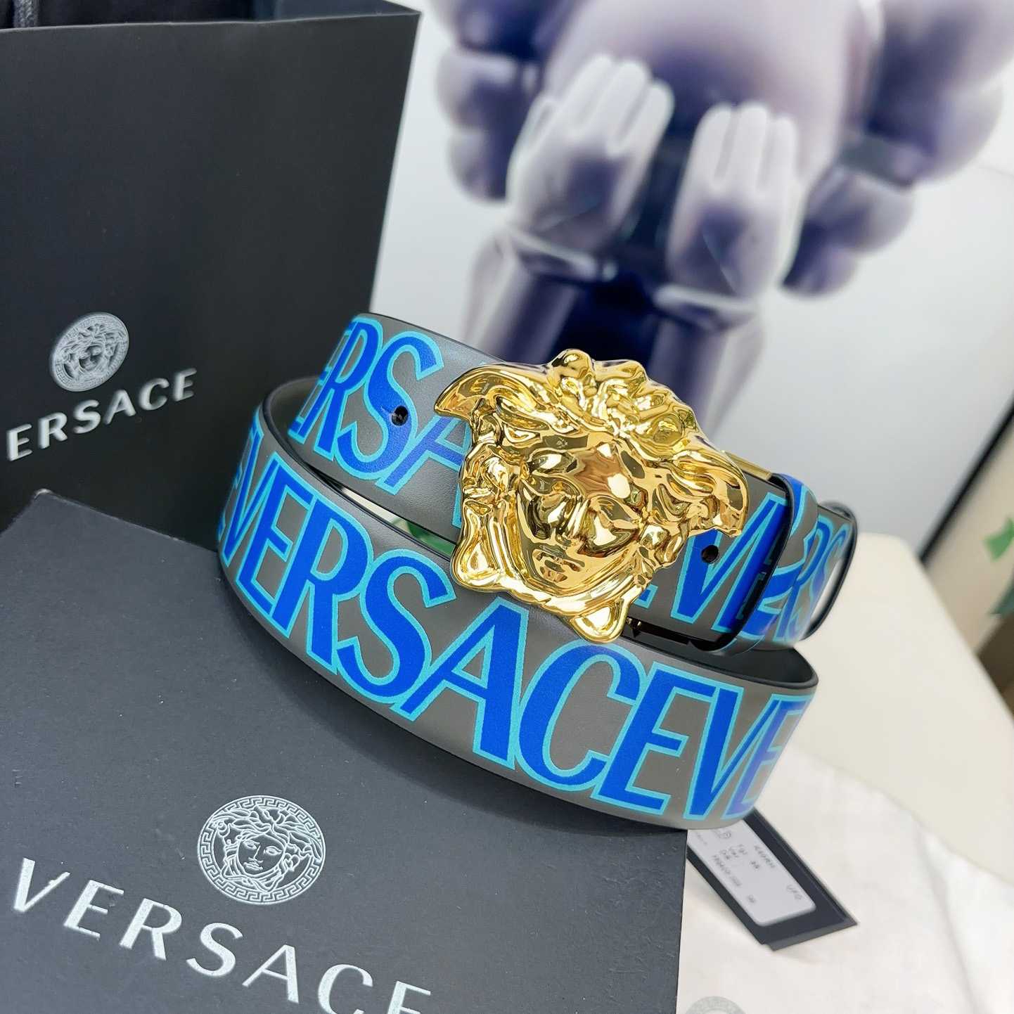 Versace Leather Belt   40mm - 