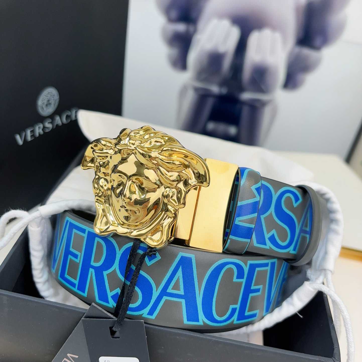 Versace Leather Belt   40mm - 
