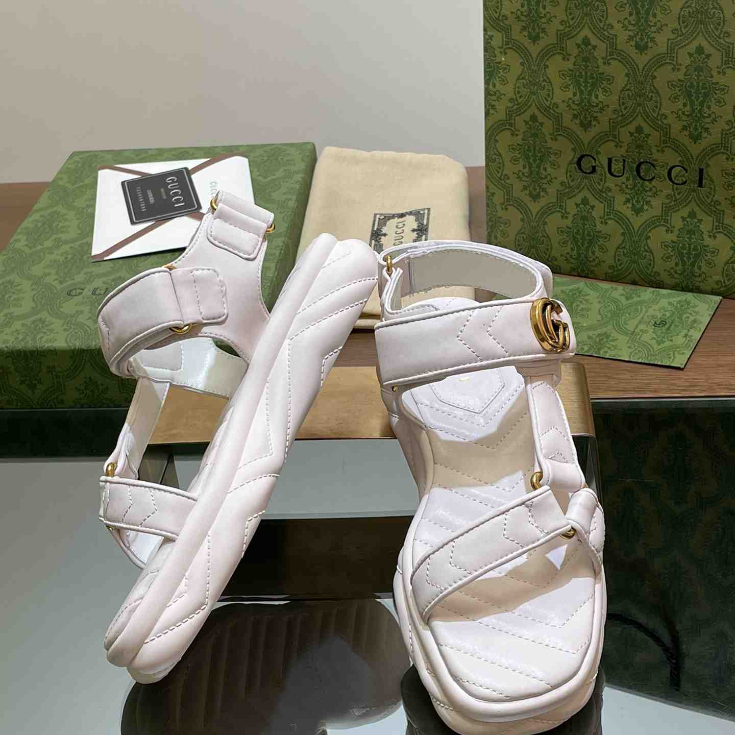 Gucci Women's Double G Sandal - 
