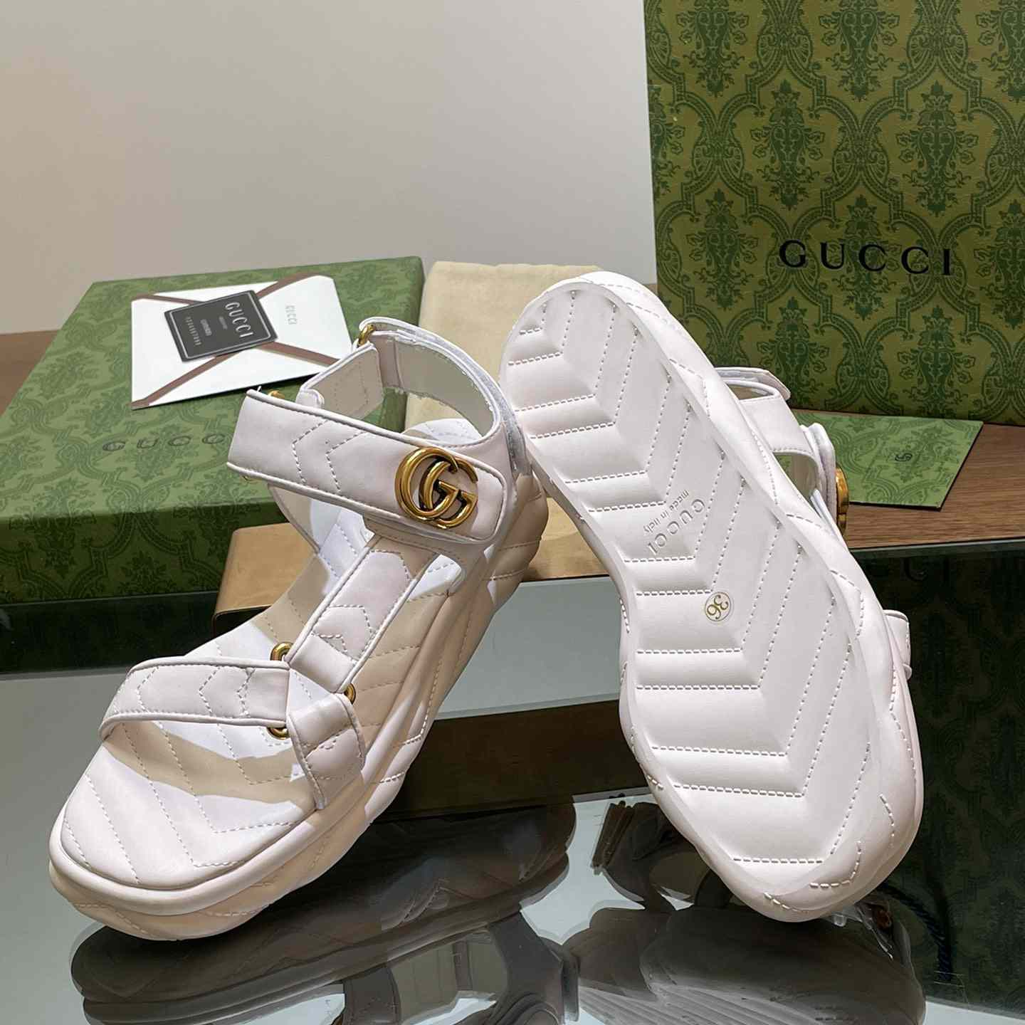 Gucci Women's Double G Sandal - 