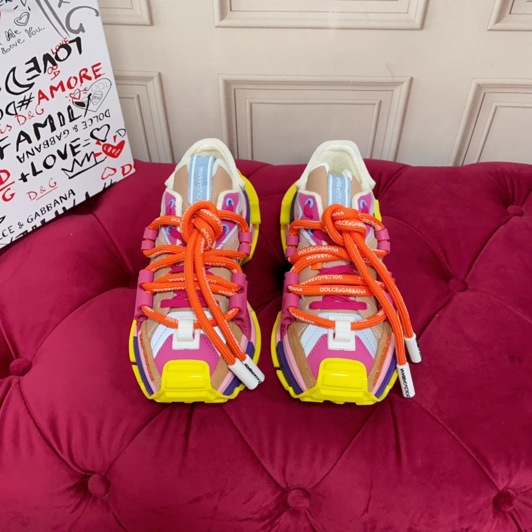 Dolce & Gabbana Chunky Sole Colour-block Sneakers - 