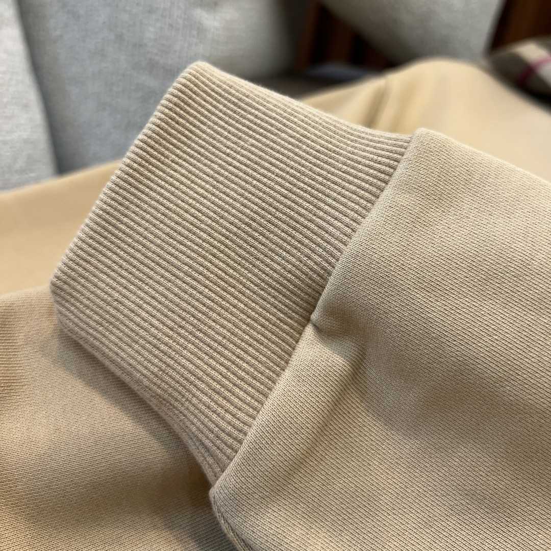 Burberry Check Trim Cotton Blend Hoodie - 