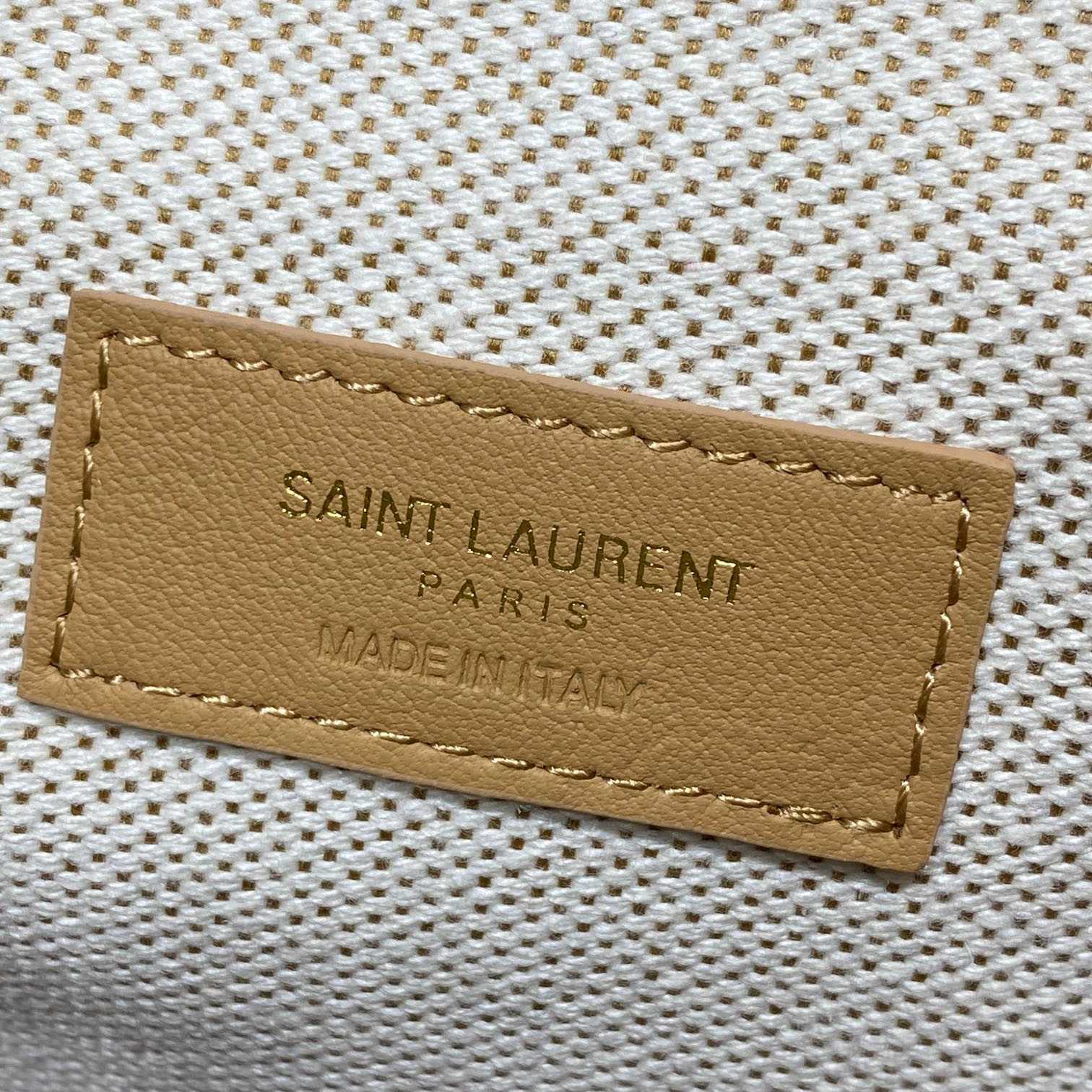 Saint Laurent LE 5 À 7 Small Supple In Canvas And Smooth Leather - DesignerGu