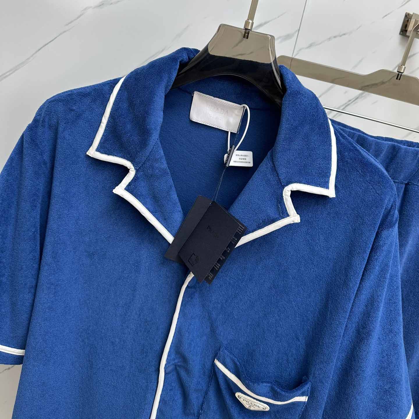 Prada Cotton Bowling Shirt & Shorts - 