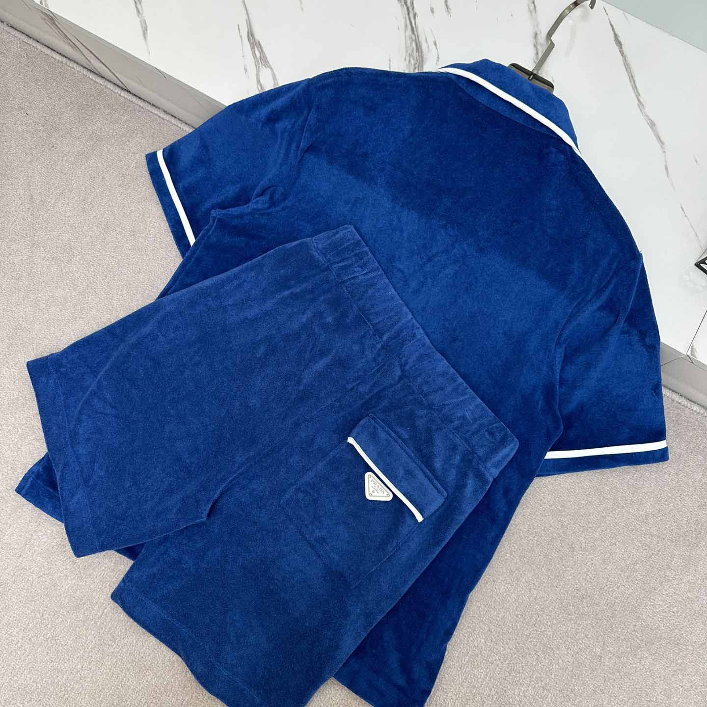 Prada Cotton Bowling Shirt & Shorts - 