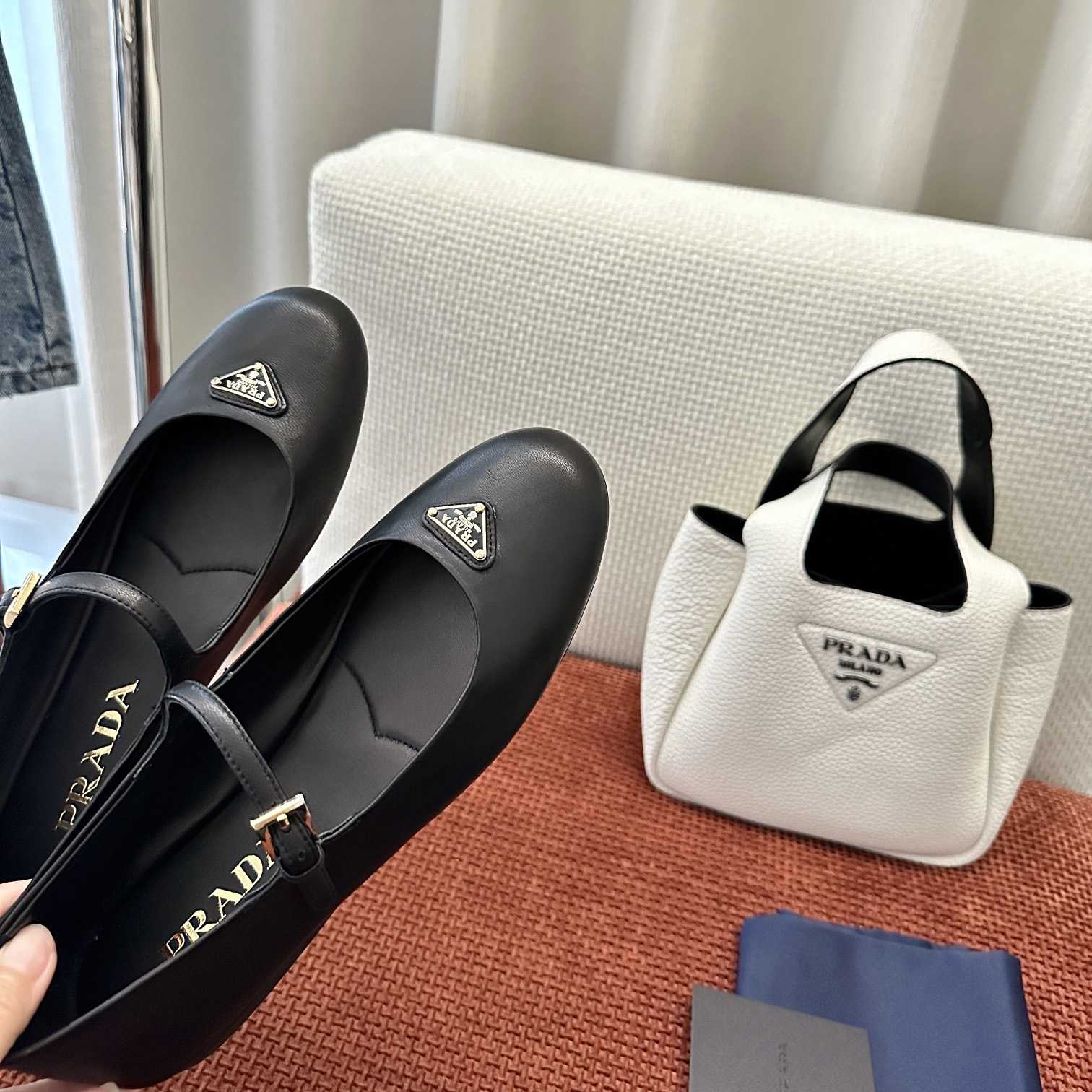 Prada Nappa Leather Ballerinas - 