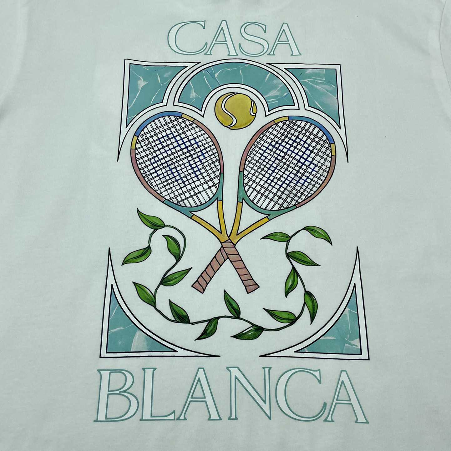 Casablanca Tennis Pastelle Printed T-Shirt   C870 - 