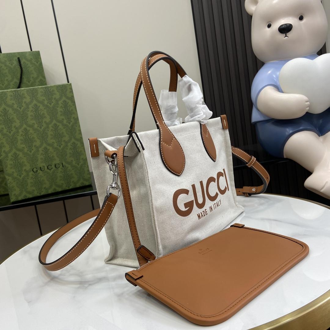 Gucci Mini Tote Bag With Gucci Print - 