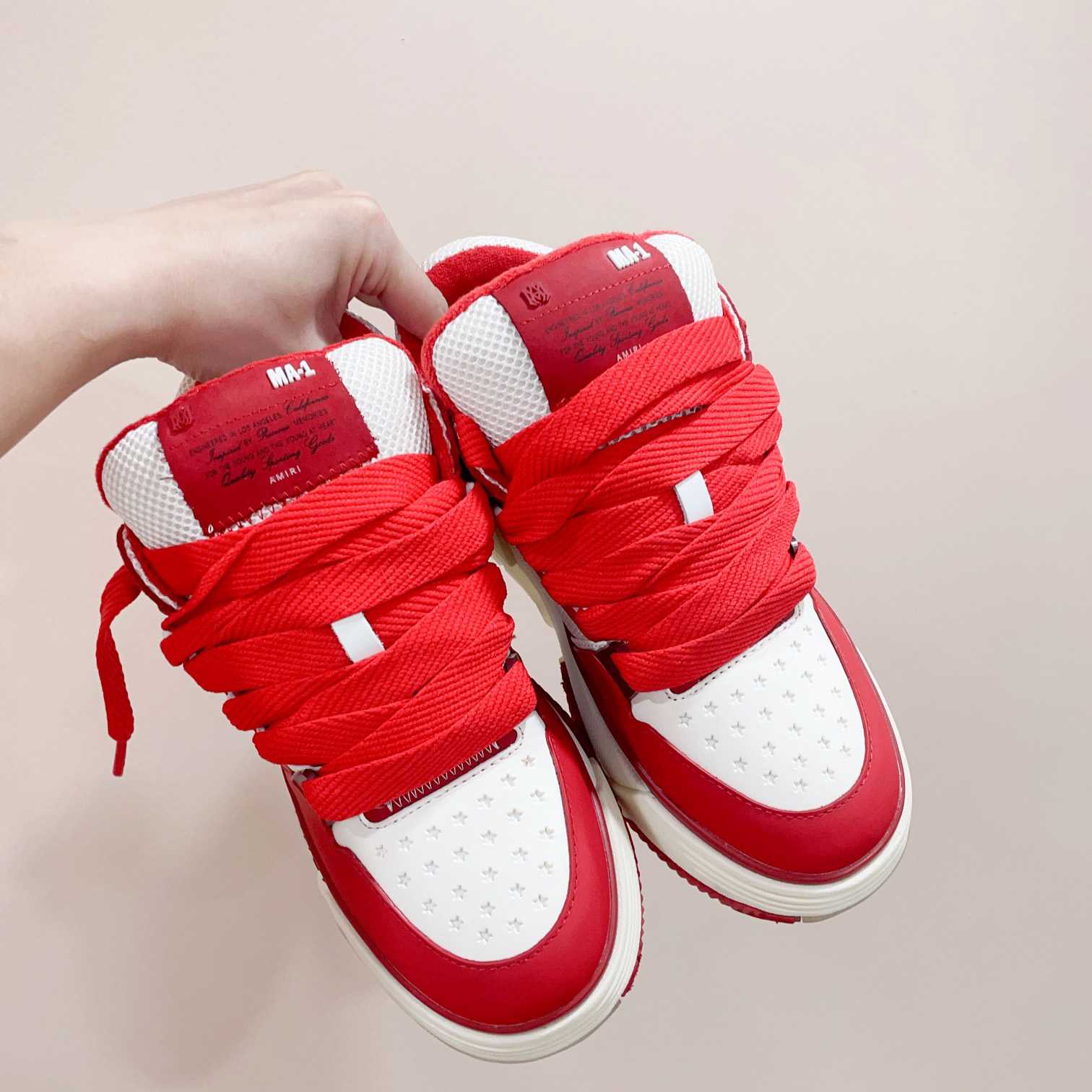 Amiri MA-1 Low Top Lace Up Sneakers - 