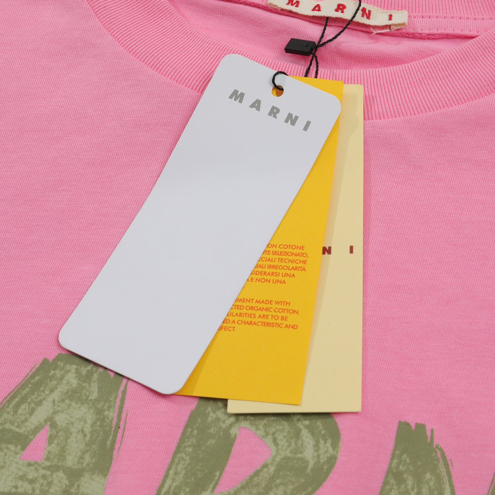 Marni Cotton T-Shirt With Logo - DesignerGu