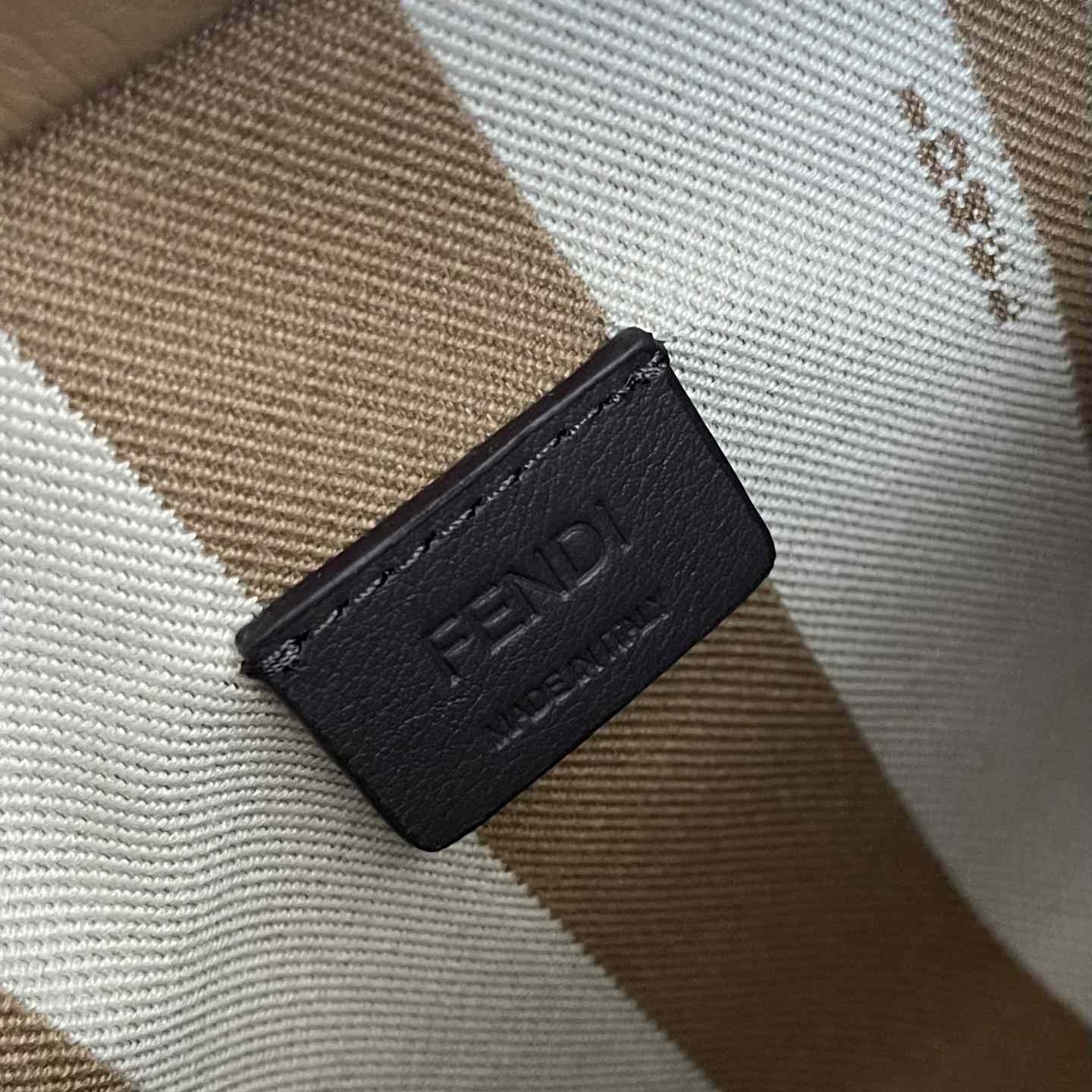 Fendi Mini Roll FF Beige Jacquard Mini Bag - 