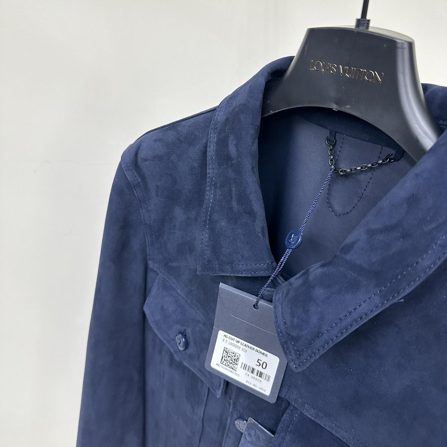 Louis Vuitton Suede Denim Jacket   1A8I3B - 