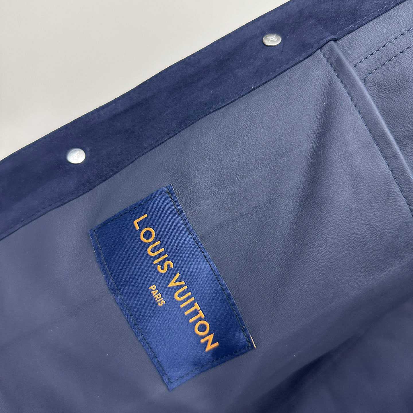 Louis Vuitton Suede Denim Jacket   1A8I3B - 