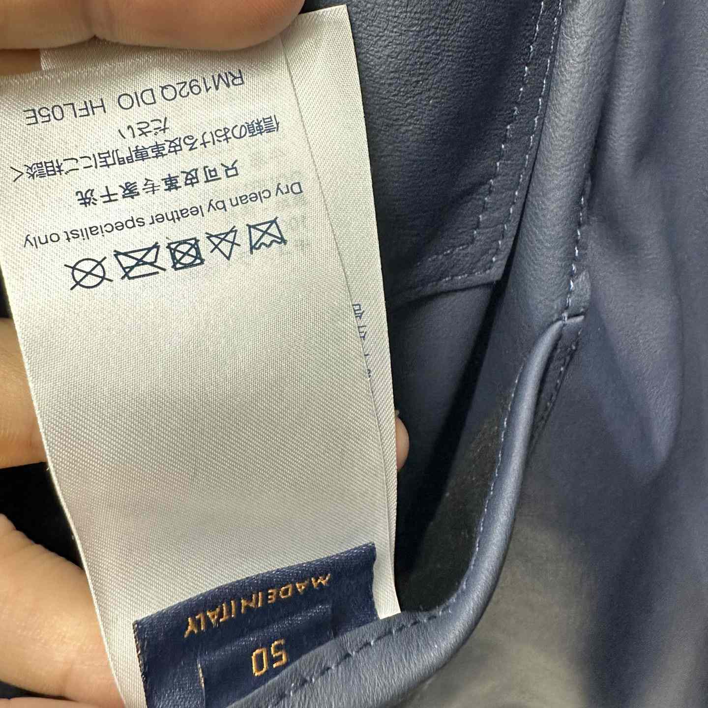 Louis Vuitton Suede Denim Jacket   1A8I3B - 