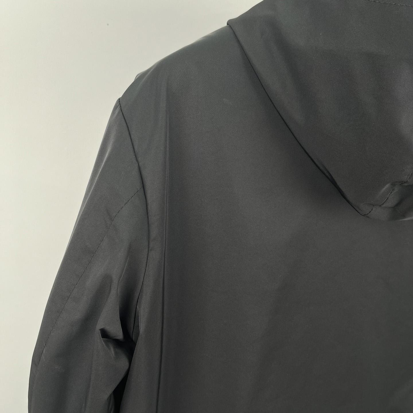 Prada Silk And Leather Blouson Jacket - 